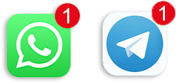 WhatsApp and Telegram